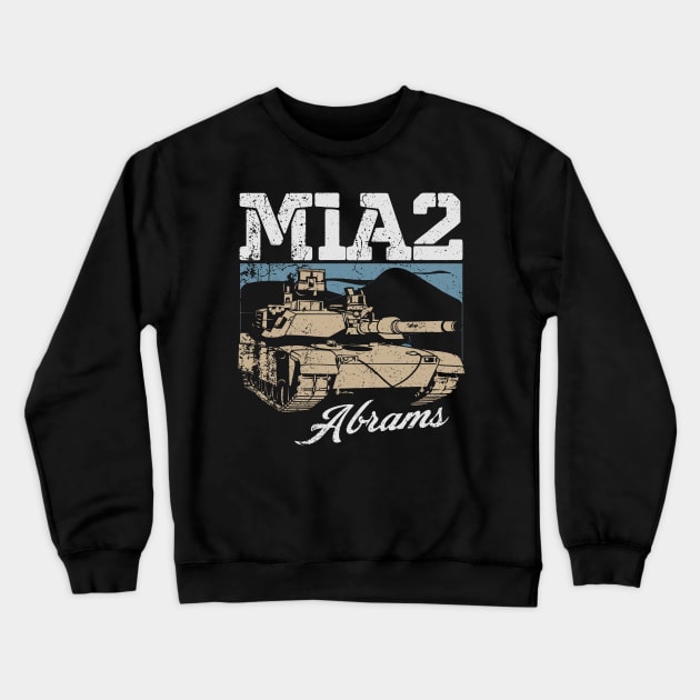 M1A2 Abrams - American Desert Storm Tank Crewneck Sweatshirt by Distant War